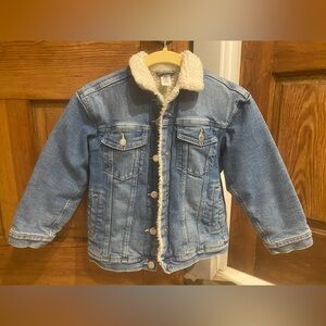 &Denim Child’s Sherpa Lined Denim Jacket